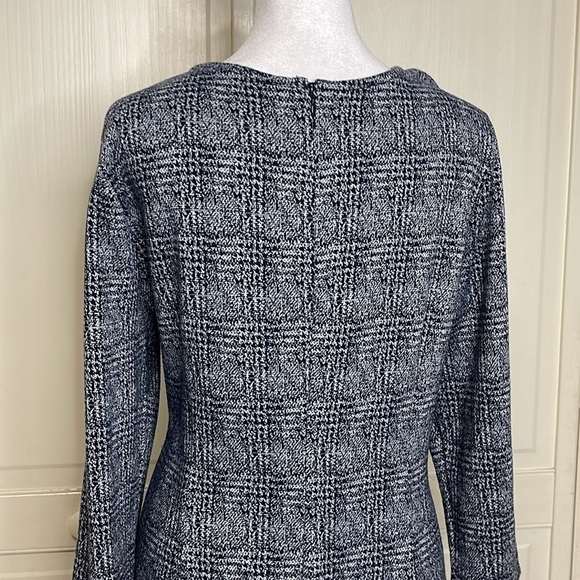 41 Hawthorn Knit A-Line Navy Stretch Size XL Navy Blue/White Pockets Long Sleeve - Picture 8 of 14